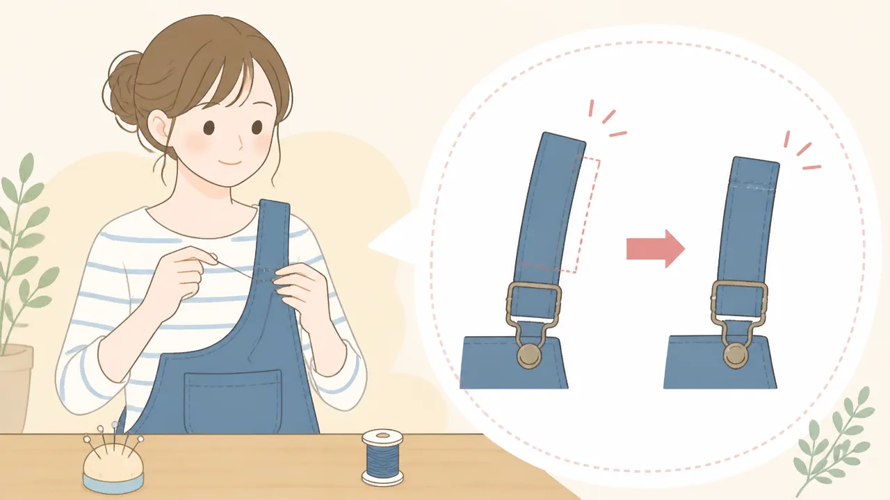 サロペットの肩紐が落ちるときの対策|すぐできる直し方と選び方