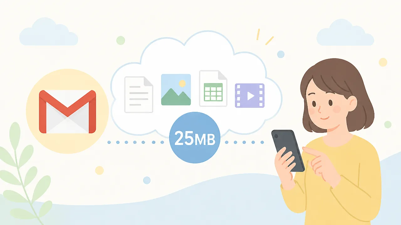 Gmail添付ファイルの容量上限は?スマホで圧縮して送る方法