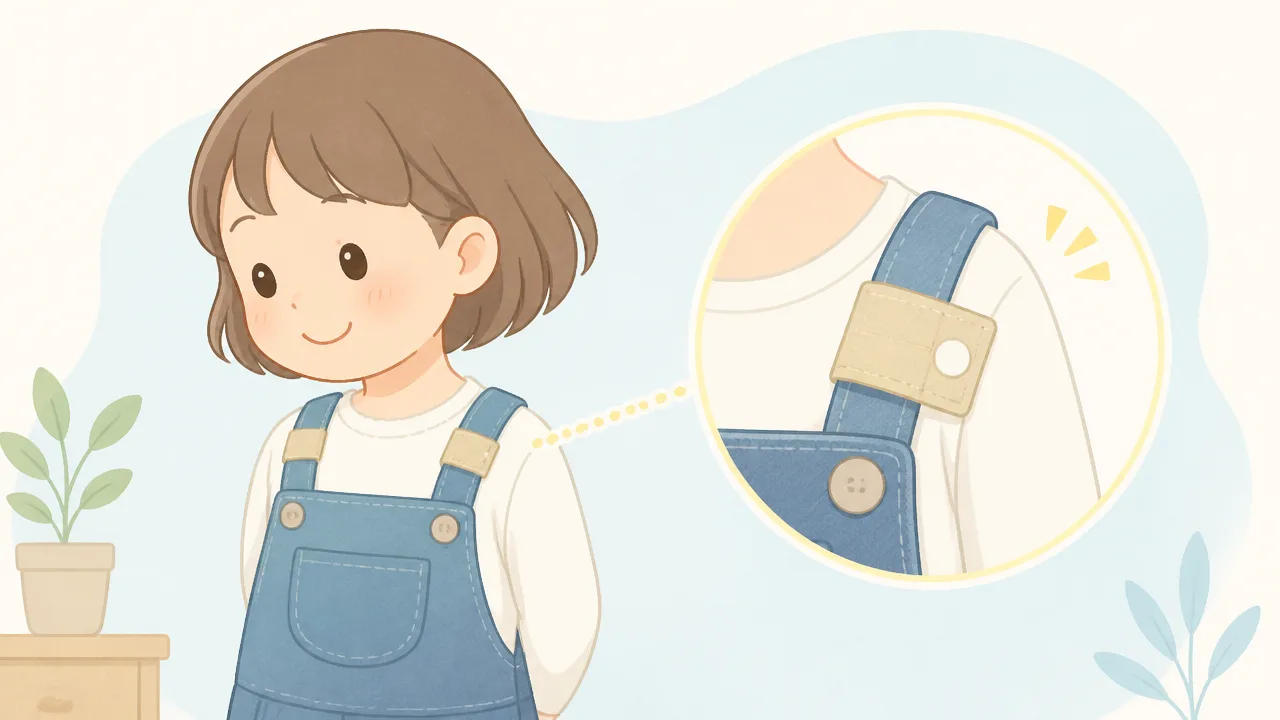 サロペットの肩紐が落ちるときの対策|すぐできる直し方と選び方