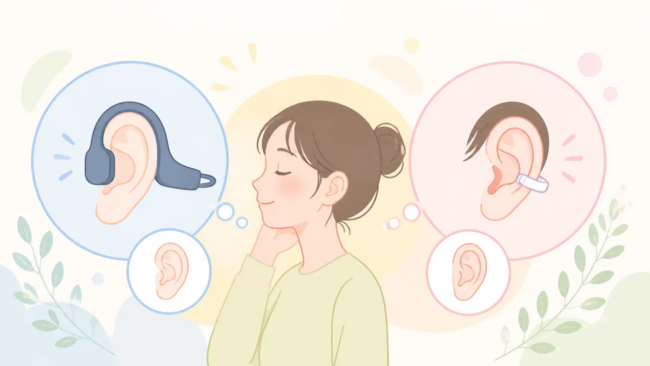 骨伝導イヤホンとイヤーカフの違いは？特徴と選び方を比較
