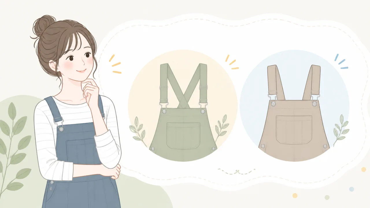 サロペットの肩紐が落ちるときの対策|すぐできる直し方と選び方