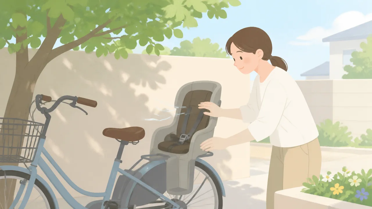 自転車のチャイルドシートが熱いときの対策と確認ポイント